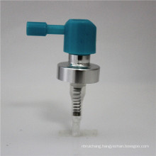 Shiny Silver Metal Crimp on Spray Pump for Medical Packaging